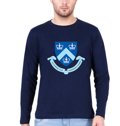Columbia University Full Sleeves T-Shirt for Men-Navy blue-Ektarfa.online