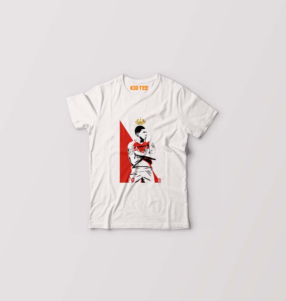 Kylian Mbappé Kids T-Shirt for Boy/Girl-White-Ektarfa.online