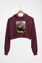Load image into Gallery viewer, Hip-Hop Evolution Crop HOODIE FOR WOMEN-Maroon-Ektarfa.online
