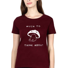 Load image into Gallery viewer, Mushroom T-Shirt for Women-Maroon-Ektarfa.online
