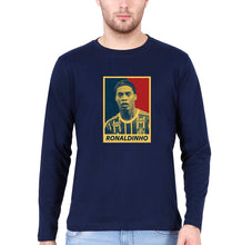 Load image into Gallery viewer, Ronaldinho Full Sleeves T-Shirt for Men-Navy Blue-Ektarfa.online
