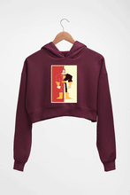 Load image into Gallery viewer, Black Adam Crop HOODIE FOR WOMEN-Maroon-Ektarfa.online

