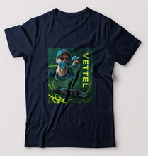 Load image into Gallery viewer, Sebastian Vettel F1 T-Shirt for Men-S(38 Inches)-Navy Blue-Ektarfa.online
