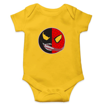 Load image into Gallery viewer, Venom VS Spiderman Kids Romper Kids Romper For Baby Boy/Girl-0-5 Months(18 Inches)-Yellow-Ektarfa.online
