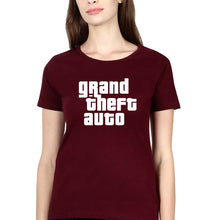 Load image into Gallery viewer, Grand Theft Auto (GTA) T-Shirt for Women-Maroon-Ektarfa.online
