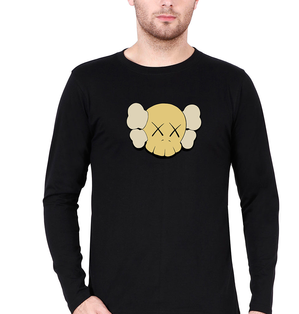 Kaws Full Sleeves T-Shirt for Men-Black-Ektarfa.online
