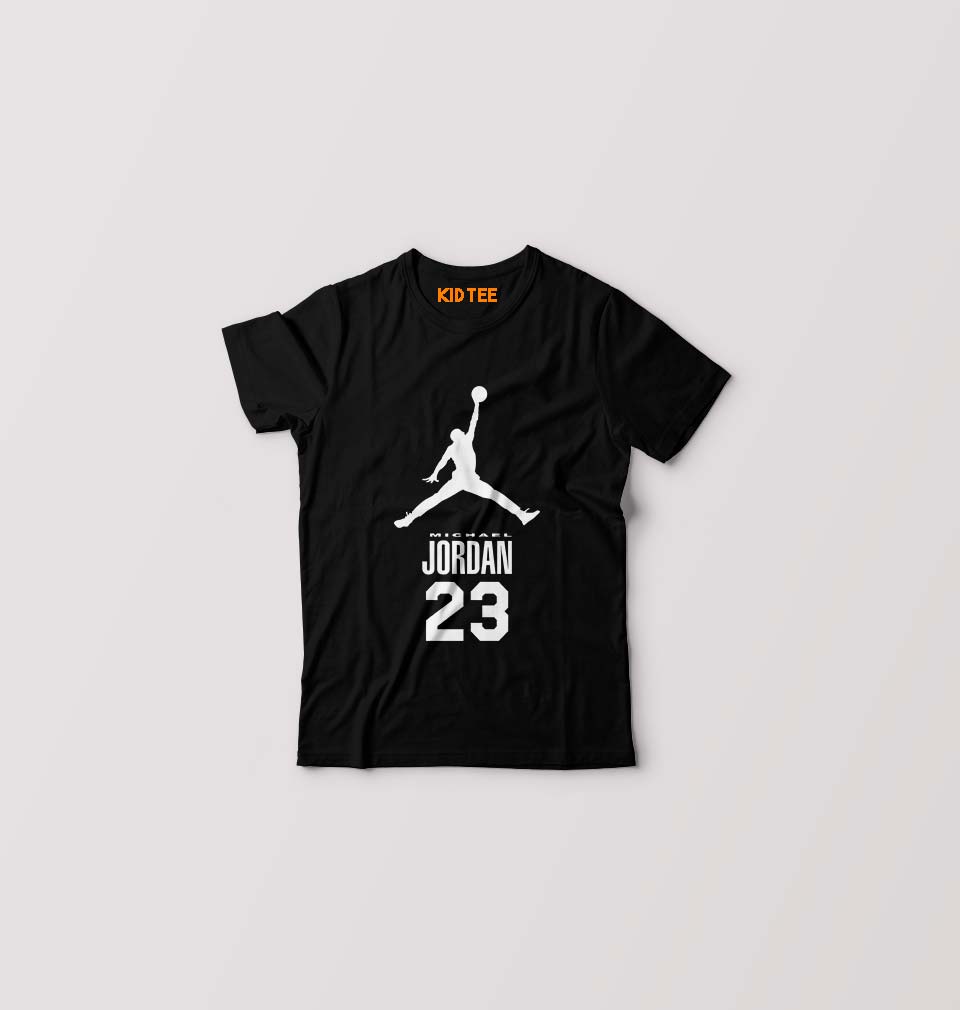 Michael Jordan Kids T-Shirt for Boy/Girl-Black-Ektarfa.online