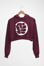 Load image into Gallery viewer, Hulk Superhero Crop HOODIE FOR WOMEN-Maroon-Ektarfa.online
