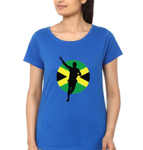 Load image into Gallery viewer, Usain Bolt T-Shirt for Women-Royal Blue-Ektarfa.online

