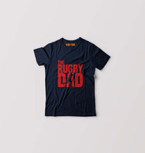 Load image into Gallery viewer, Rugby Dad Kids T-Shirt for Boy/Girl-Navy Blue-Ektarfa.online
