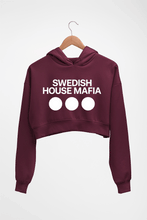 Load image into Gallery viewer, Swedish House Mafia Crop HOODIE FOR WOMEN-Maroon-Ektarfa.online

