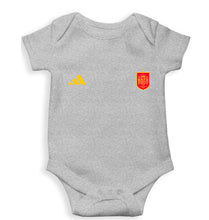 Load image into Gallery viewer, Spain Football Kids Romper For Baby Boy/Girl-0-5 Months(18 Inches)-Grey-Ektarfa.online
