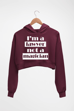 Load image into Gallery viewer, Lawyer Crop HOODIE FOR WOMEN-Maroon-Ektarfa.online
