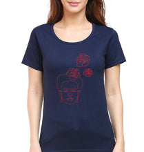 Load image into Gallery viewer, Frida Kahlo T-Shirt for Women-Navy Blue-Ektarfa.online
