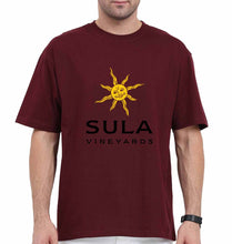 Load image into Gallery viewer, sula-vineyards Oversized T-Shirt for Men-Maroon-Ektarfa.online
