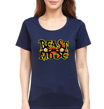 Load image into Gallery viewer, Gym Beast T-Shirt for Women-Navy Blue-Ektarfa.online
