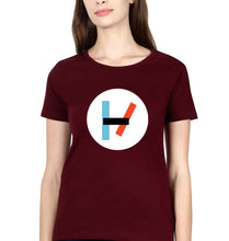 Load image into Gallery viewer, Twenty one pilots T-Shirt for Women-Maroon-Ektarfa.online
