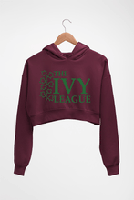 Load image into Gallery viewer, Ivy League Crop HOODIE FOR WOMEN-Maroon-Ektarfa.online
