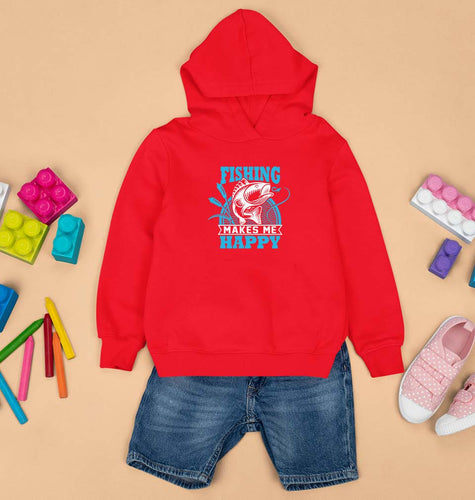 Fishing Kids Hoodie for Boy/Girl-Red-Ektarfa.online