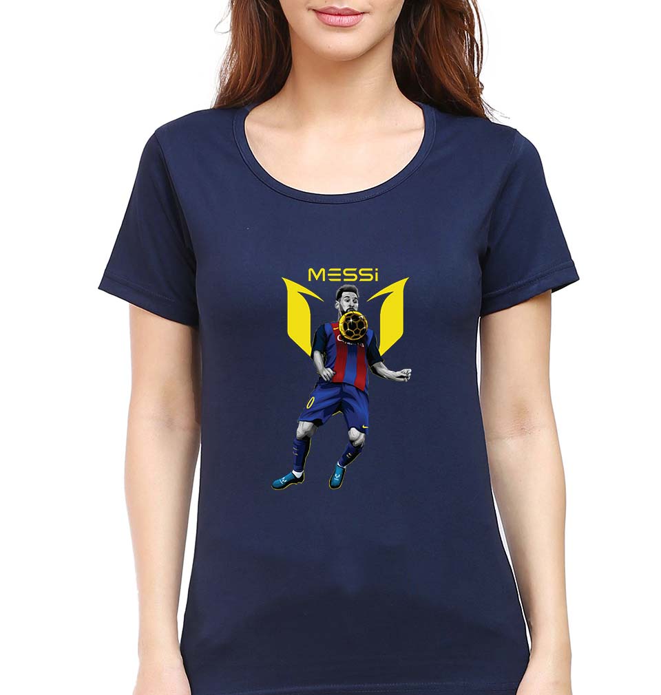 Messi T-Shirt for Women-Navy Blue-Ektarfa.online