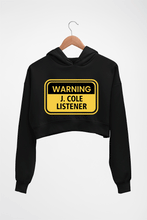 Load image into Gallery viewer, J. Cole Crop HOODIE FOR WOMEN-Black-Ektarfa.online

