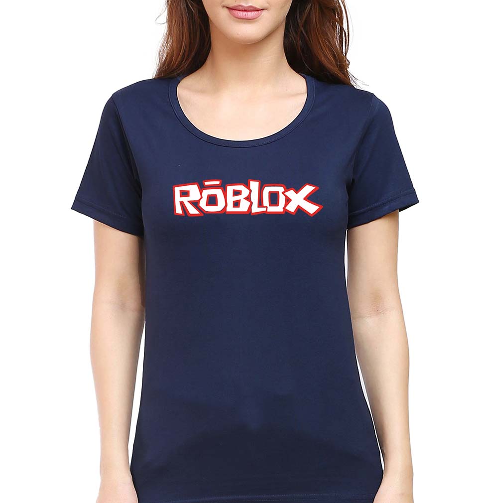 Roblox T-Shirt for Women-Navy Blue-Ektarfa.online