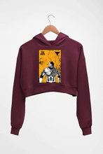 Load image into Gallery viewer, The Rock Crop HOODIE FOR WOMEN-Maroon-Ektarfa.online
