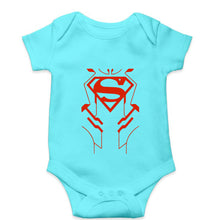 Load image into Gallery viewer, Superman Superhero Kids Romper For Baby Boy/Girl-0-5 Months(18 Inches)-Skyblue-Ektarfa.online
