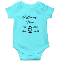 Load image into Gallery viewer, I Love my Nani Kids Romper For Baby Boy/Girl-0-5 Months(18 Inches)-Sky Blue-Ektarfa.online
