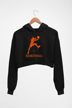 Load image into Gallery viewer, NBA Basketball Crop HOODIE FOR WOMEN-Black-Ektarfa.online
