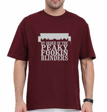 Load image into Gallery viewer, Peaky Blinders Oversized T-Shirt for Men-Maroon-Ektarfa.online
