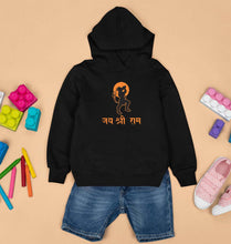 Load image into Gallery viewer, RAMJI Jai Shree Ram Kids Hoodie for Boy/Girl-Black-Ektarfa.online
