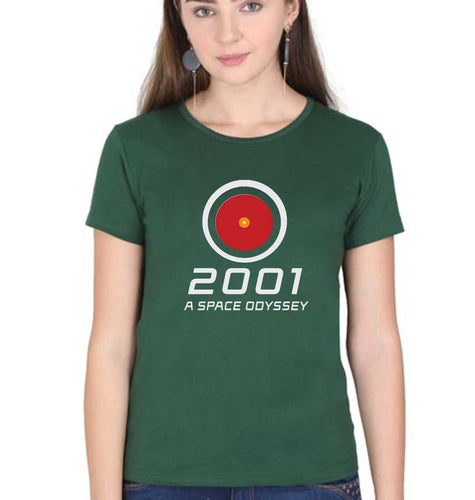 2001 A Space Odyssey T-Shirt for Women-Dark Green-Ektarfa.online