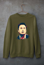 Load image into Gallery viewer, Elon Musk Unisex Sweatshirt for Men/Women-Olive Green-Ektarfa.online
