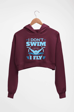 Load image into Gallery viewer, Swim Crop HOODIE FOR WOMEN-Maroon-Ektarfa.online
