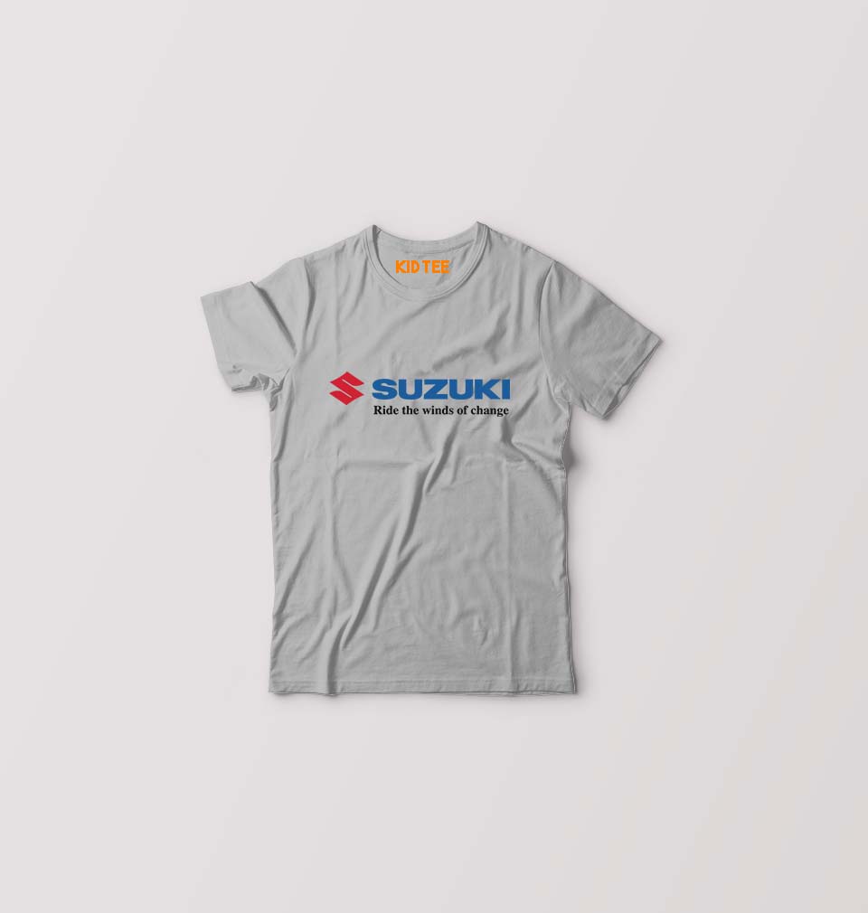 Suzuki Kids T-Shirt for Boy/Girl-Grey-Ektarfa.online
