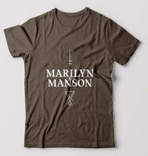 Load image into Gallery viewer, Marilyn Manson T-Shirt for Men-Olive Green-Ektarfa.online
