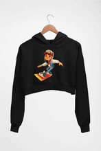 Load image into Gallery viewer, Subway Surfers Crop HOODIE FOR WOMEN-Black-Ektarfa.online
