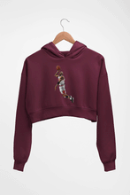 Load image into Gallery viewer, Michael Jordan Crop HOODIE FOR WOMEN-Maroon-Ektarfa.online
