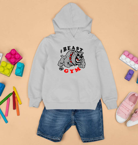 Beast Gym Kids Hoodie for Boy/Girl-Grey-Ektarfa.online