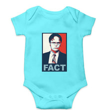 Load image into Gallery viewer, Dwight Schrute Fact Kids Romper For Baby Boy/Girl-0-5 Months(18 Inches)-Skyblue-Ektarfa.online
