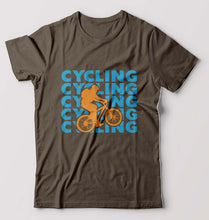 Load image into Gallery viewer, Cycling T-Shirt for Men-Olive Green-Ektarfa.online
