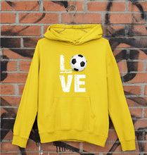 Load image into Gallery viewer, Love Football Unisex Hoodie for Men/Women-Mustard Yellow-Ektarfa.online
