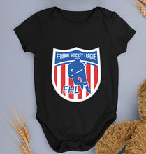 Load image into Gallery viewer, Federal Hockey League Kids Romper For Baby Boy/Girl-0-5 Months(18 Inches)-Black-Ektarfa.online
