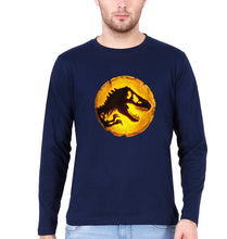 Load image into Gallery viewer, Jurassic World Full Sleeves T-Shirt for Men-Navy Blue-Ektarfa.online
