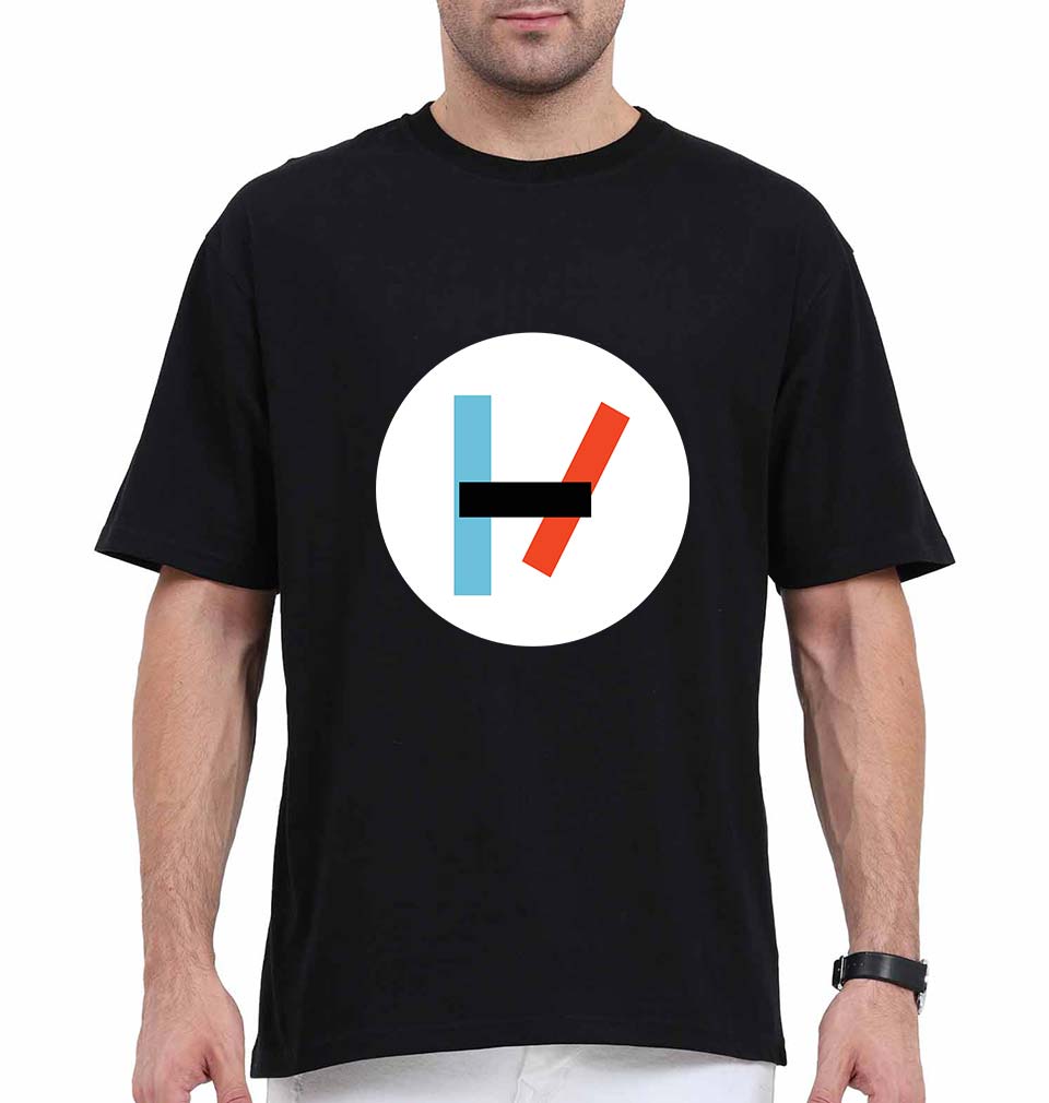 Twenty one pilots Oversized T-Shirt for Men-Black-Ektarfa.online