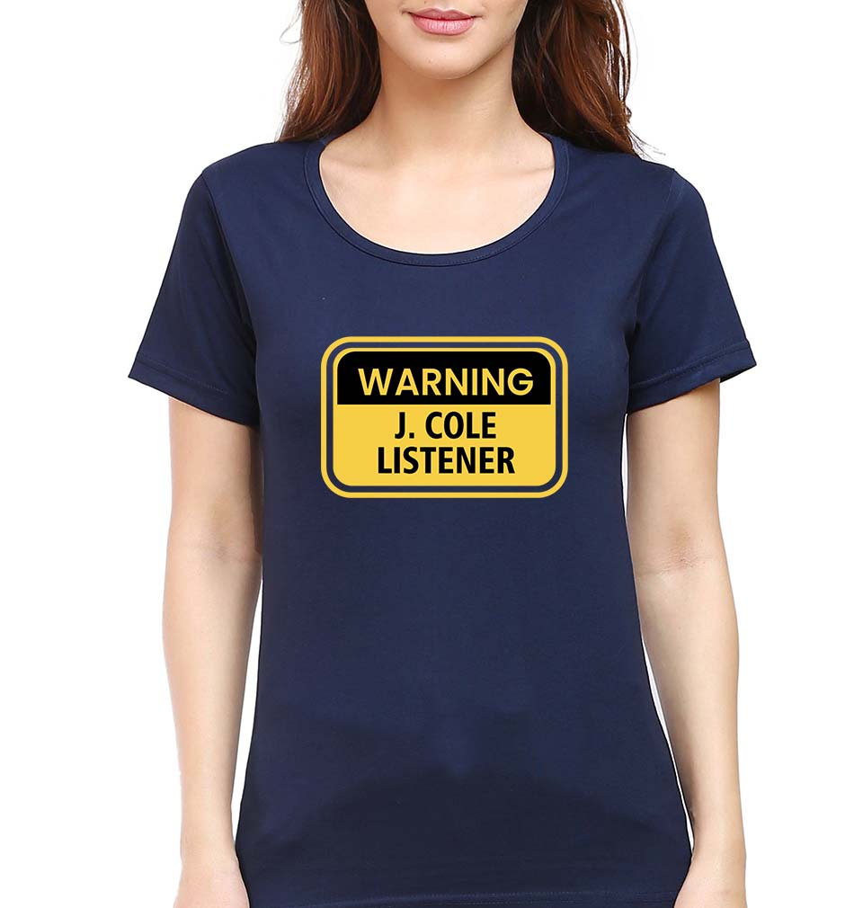 J. Cole T-Shirt for Women-Navy Blue-Ektarfa.online