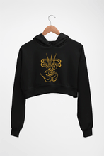 Load image into Gallery viewer, Bholenath Shiva Shivji Crop HOODIE FOR WOMEN-Black-Ektarfa.online

