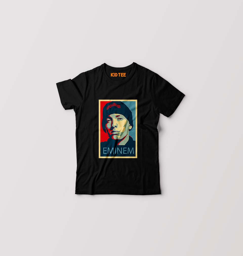 Eminem Kids T-Shirt for Boy/Girl-Black-Ektarfa.online