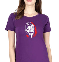 Load image into Gallery viewer, Money Heist The Professor T-Shirt for Women-Purple-Ektarfa.online
